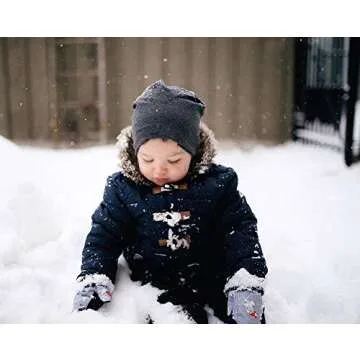 Toddler Cotton Beanies for Boys Baby Warm Slouchy Skullcap Hats Infant Baby Toddler Beanie Knit Caps for 6-60 Months