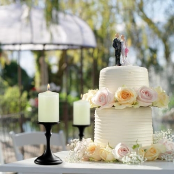 Ivory Dripless Pillar Candles - Elegant Set of 12 Hand Poured