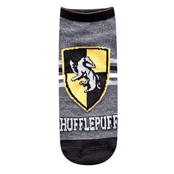 Harry Potter Hufflepuff Quidditch Juniors/Womens 5 Pack Ankle Socks Size 4-10