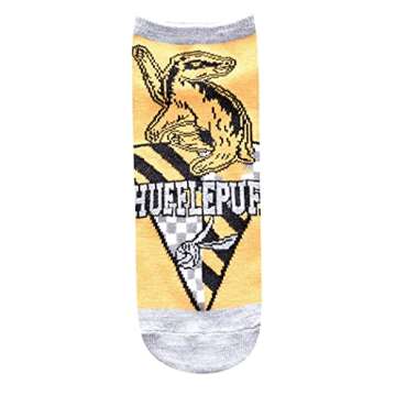 Harry Potter Hufflepuff Quidditch Juniors/Womens 5 Pack Ankle Socks Size 4-10