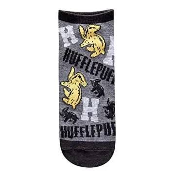 Harry Potter Hufflepuff Ankle Socks - 5 Pack for Women