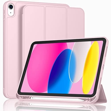 Stylish iMieet iPad 10th Gen Case with Pencil Holder