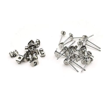 Hypoallergenic Earring Posts for Jewelry Making - 400pcs