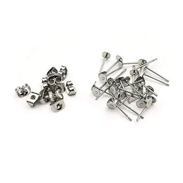 Hypoallergenic Earring Posts for Jewelry Making - 400pcs