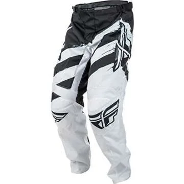 Fly Racing Men's Pants(Black/White, Size 22),1 Pack