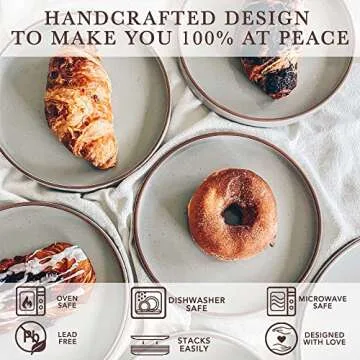 Mora Ceramic Plates Set - Durable & Elegant For All Meals