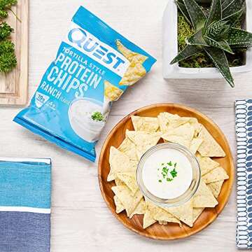 Quest Tortilla Style Protein Chips Ranch (8 Bags)