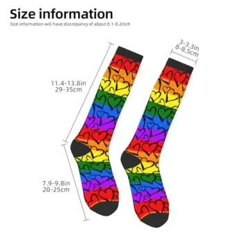 ThAyLa Rainbow Compression Socks for All Activities