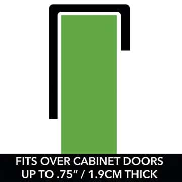 mDesign Expandable Towel Bar Rack for Kitchen Cabinets