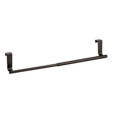 mDesign Expandable Towel Bar Rack for Kitchen Cabinets