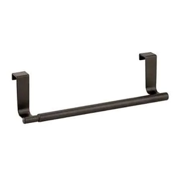 mDesign Expandable Towel Bar Rack for Kitchen Cabinets