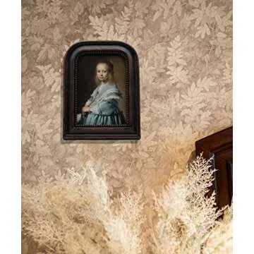 YULINK 5x7 Vintage Picture Frame, Antique Ornate Rustic Brown Photo Frame, for Tabletop and Wall Display, Decorative Retro Home Decor, Old Fashioned Photo Gallery Art