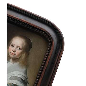 YULINK 5x7 Vintage Picture Frame, Antique Ornate Rustic Brown Photo Frame, for Tabletop and Wall Display, Decorative Retro Home Decor, Old Fashioned Photo Gallery Art