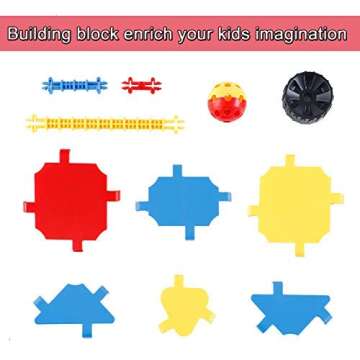 ZoZoplay STEM Learning Toys Building Blocks Kids Educational Toys, 160 Pieces Building Set Best Gift for Boys and Girls Engineering Construction Toys Age 3 4 5 6 7 8