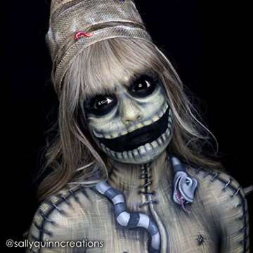 Mehron Makeup StarBlend Cake Makeup | Wet/Dry Pressed Powder Face | Powder Foundation | Black Body a...