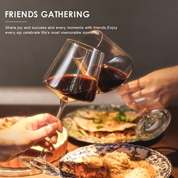 Coccot Wine Glasses Set of 6 - Elegant Crystal Drinkware