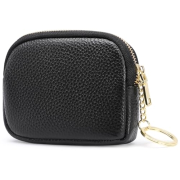 SENDEFN Mini Coin Purse Soft Leather Small Coin Pouch for Women
