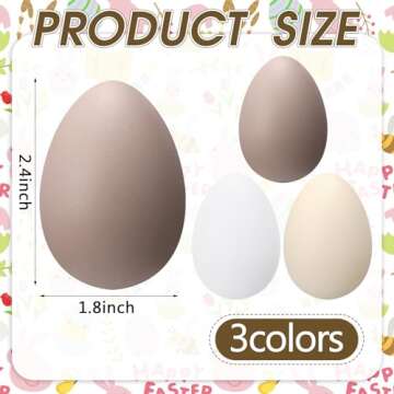 Gejoy 12 Pcs Neutral Easter Speckled Plastic Eggs