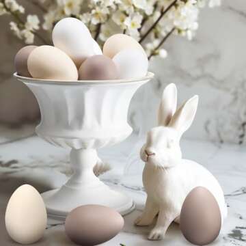 Gejoy 12 Pcs Neutral Easter Speckled Plastic Eggs