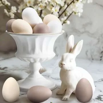 Gejoy 12 Pcs Neutral Easter Speckled Plastic Eggs