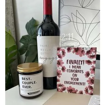 Engagement Wine Label for Memorable Celebrations