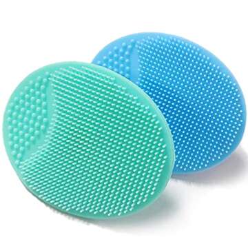 Cradle Cap Brush and Comb, Cradle Cap Brush Safe Baby's Scalp Brush with Soft Rubber Bristles, Help Gently Massage Care Scalp