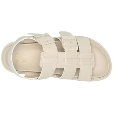 YOKI RADAH-02 Women's Matte Rubber Open Toe Lightweight Comfort Fisherman Sandal