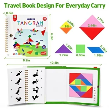 USATDD Travel Tangram Puzzle for Kids and Adults