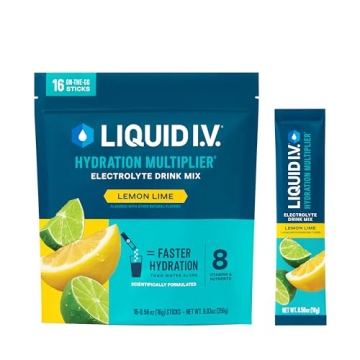 Liquid I.V. Lemon Lime Hydration Multiplier Electrolyte Drink Mix