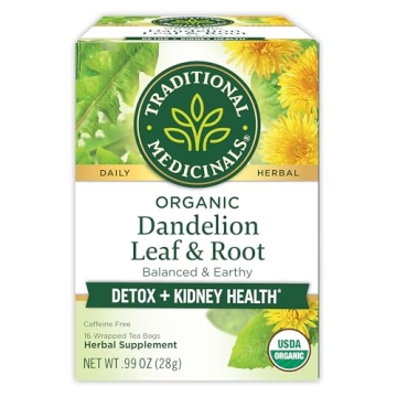 Organic Dandelion Leaf & Root Tea for Wellness