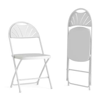 Emma + Oliver Folding Chairs Pack for Events - 650 lb