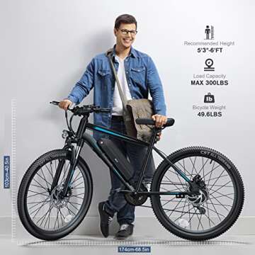 TotGuard 27.5" Electric Bike 500W for Adventurers