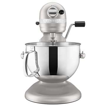 KitchenAid KP26M1XNP 6 Qt. Professional 600 Series Bowl-Lift Stand Mixer - Nickel Pearl