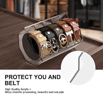 JAN AUG Belt Organizer Customizable Closet Storage Solution