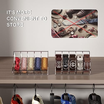 JAN AUG Belt Organizer Customizable Closet Storage Solution