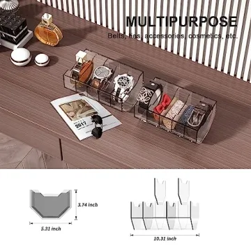 JAN AUG Belt Organizer Customizable Closet Storage Solution
