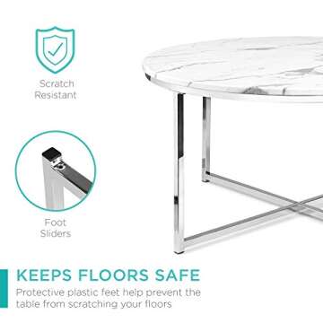 Best Choice Faux Marble Accent Table for Stylish Living