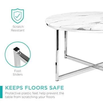 Best Choice Faux Marble Accent Table for Stylish Living