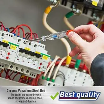 Amartisan 15-Piece Magnetic Screwdrivers Set, 5 Phillips Slotted Tips and Insulated Screwdriver Set (1000V)，Professional Cushion Grip