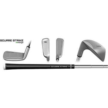 Square Strike Wedge, Black -Right Hand Pitching & Chipping Wedge for Men & Women -Legal for Tournament Play -Engineered by Hot List Winning Designer -Cut Strokes from Your Golf Game Fast