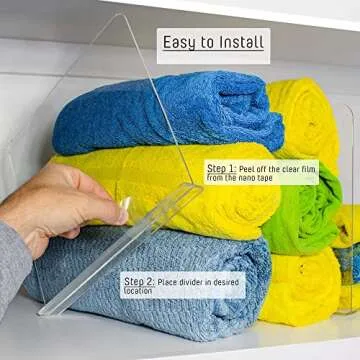 Superior Acrylic Shelf Dividers for Closet Organization