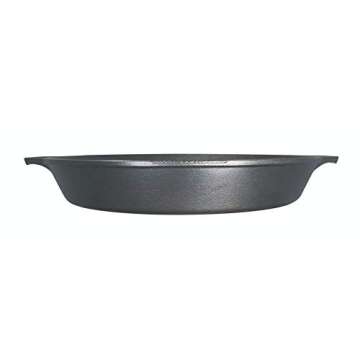 Lodge 17 Inch Pre-Seasoned Cast Iron Skillet - Dual Assist Handles - Use in the Oven, on the Stove, on the Grill, or Over a Campfire - Black