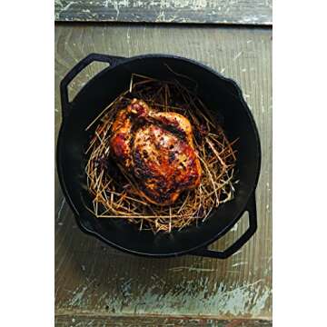 Lodge 17 Inch Pre-Seasoned Cast Iron Skillet - Dual Assist Handles - Use in the Oven, on the Stove, on the Grill, or Over a Campfire - Black