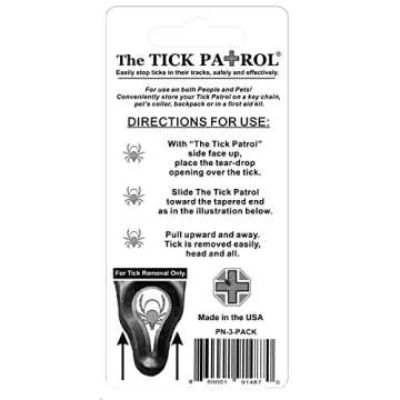 The Tick Patrol Tick Remover 3-Pack - for People & Pets - Stop Ticks in Their Tracks! (Blue, Red, Green)