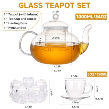Elegant Glass Teapot Set for Tea Lovers and Gifting
