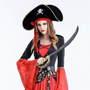 D-Fokes Pirate Hat Set with Eye Patches for All Ages