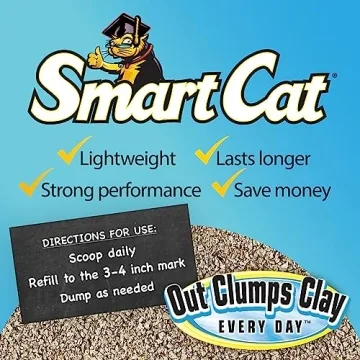SmartCat All Natural Clumping Cat Litter 20 Pound Eco-Friendly