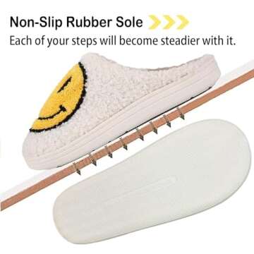 Comfortable Retro Fuzzy Face Slippers for Men and Women