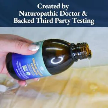 QUEEN OF THE THRONES Castor Oil Pack for Pelvic Kit (plus 8.45oz Organic Golden Castor Oil)- Less Mess, Reusable, Comfort Fit, Organic Cotton Flannel, Soft Straps & Naturopathic Doctor Designed.