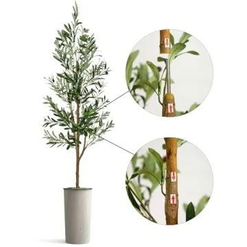 Artificial Olive Tree in Modern Planter for Home
